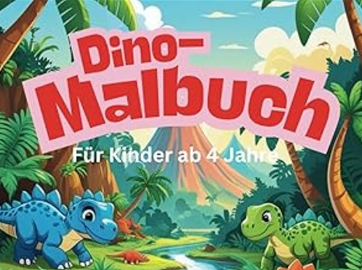 dinosaurier malbuch ab 4 jahre dino